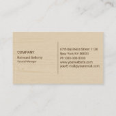 Visitenkarte für den Hirschkopf im Freien (Rückseite)