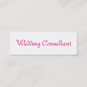 Visitenkarte für den Hochzeitsberater (Rückseite)