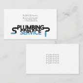 Visitenkarte für den Klempner (Vorne/Hinten)