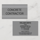 Visitenkarte für den konkreten AN (Vorne/Hinten)