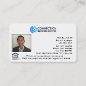 Visitenkarte für den Kreditnehmer (Vorderseite)