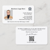 Visitenkarte für den Kreditnehmer (Vorne/Hinten)