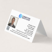 Visitenkarte für den Kreditnehmer Visitenkarten (Vorderseite)