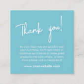 Visitenkarte für den Kunden Begleitkarte (Vorderseite)