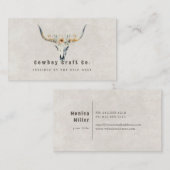 Visitenkarte für den langgestreckten Schädel des W (Vorne/Hinten)