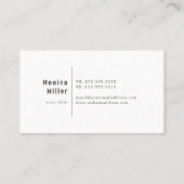 Visitenkarte für den langgestreckten Schädel des W (Rückseite)