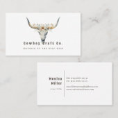 Visitenkarte für den langgestreckten Schädel des W (Vorne/Hinten)