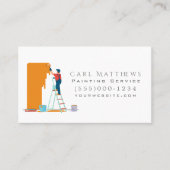 Visitenkarte für den Malerservice (Vorderseite)