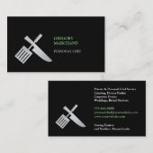 Visitenkarte für den persönlichen Koch (Vorne/Hinten)