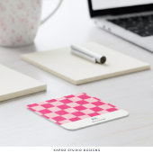 Visitenkarte für den rosafarbenen Prüfplatz