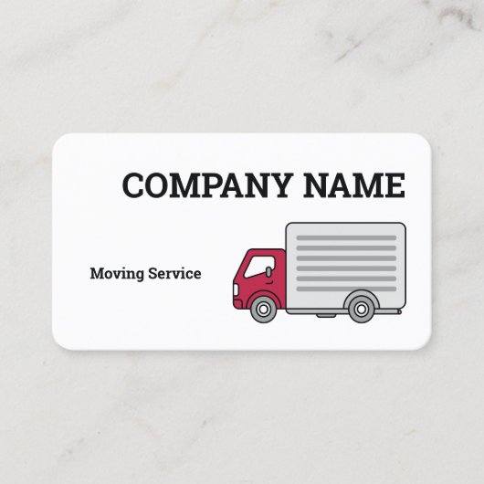 Visitenkarte für den Transport von Unternehmen (Vorderseite)