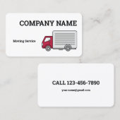 Visitenkarte für den Transport von Unternehmen (Vorne/Hinten)