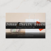 Visitenkarte für den Verkauf von Thrillspeichern (Rückseite)