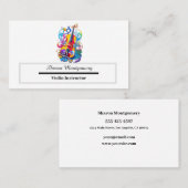 Visitenkarte für den Violinlehrer (Vorne/Hinten)