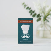 Visitenkarte für den weißen Schnurrbart Personal K (Stehend Vorderseite)