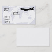 Visitenkarte für den weltweiten Verkehr (Vorne/Hinten)