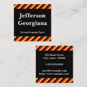 Visitenkarte für deutsche Sprachexperten (Vorne/Hinten)