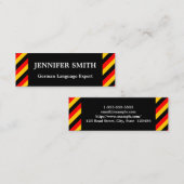 Visitenkarte für deutsche Sprachexperten (Vorne/Hinten)