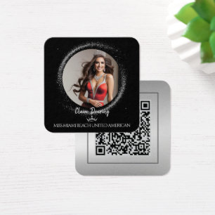 Visitenkarte für Diamantstaub QR Foto