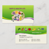 Visitenkarte für Diätetiker u. (Vorne/Hinten)