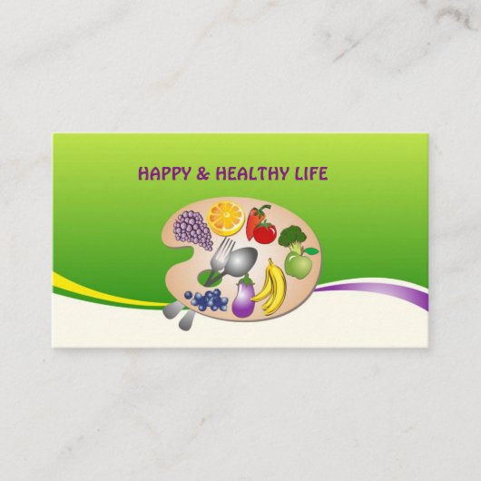 Visitenkarte für Diätetiker u. (Vorderseite)