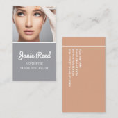 Visitenkarte für die ästhetische Krankenpflegerin (Vorne/Hinten)