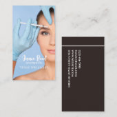 Visitenkarte für die ästhetische Krankenpflegerin (Vorne/Hinten)