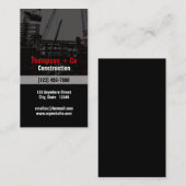 Visitenkarte für die Bauindustrie (Vorne/Hinten)