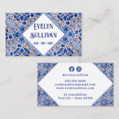 Visitenkarte für die Blaue Medizin (Vorne/Hinten)