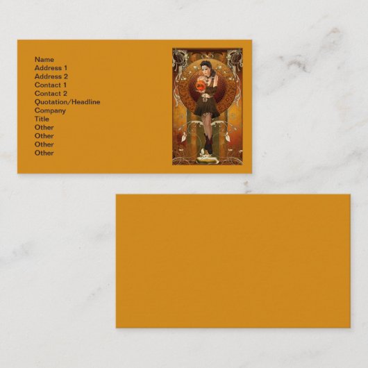 Visitenkarte für die Conjuror Card (Vorne/Hinten)