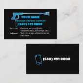 Visitenkarte für die Druckwäscherei (Vorne/Hinten)