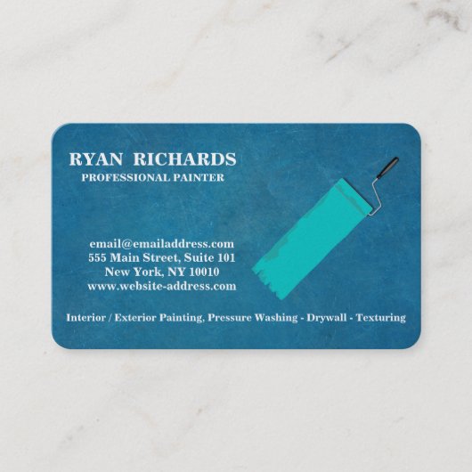 Visitenkarte für die Hausmalerei (Vorderseite)