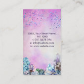 Visitenkarte für die Heilung von Wasserfarben (Rückseite)