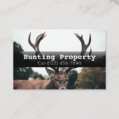 Visitenkarte für die Jagdgesellschaft (Vorderseite)