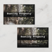 Visitenkarte für die Jagdgesellschaft (Vorne/Hinten)