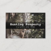 Visitenkarte für die Jagdgesellschaft (Vorderseite)