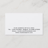 Visitenkarte für die Kfz-Versteigerung (Rückseite)