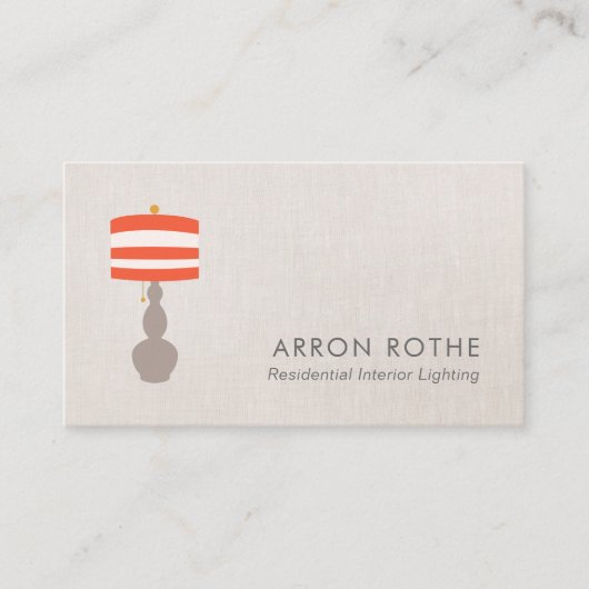 Visitenkarte für die Lampenbeleuchtung (Vorderseite)