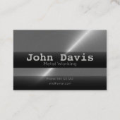 Visitenkarte für die Metallverarbeitung (Rückseite)