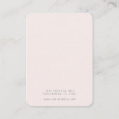 Visitenkarte für die Minimalistische Ohranzeige (Rückseite)