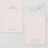 Visitenkarte für die Minimalistische Ohranzeige (Vorne/Hinten)