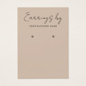 Visitenkarte für die Minimalistische Ohranzeige (Vorderseite)