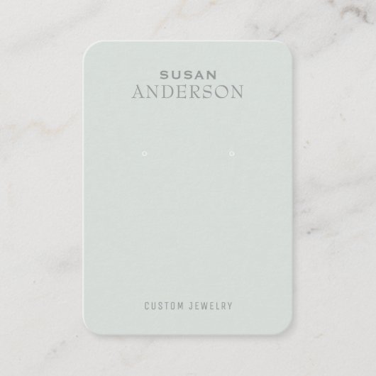 Visitenkarte für die Minimalistische Ohranzeige (Vorderseite)