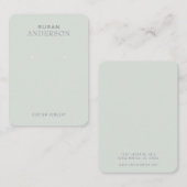 Visitenkarte für die Minimalistische Ohranzeige (Vorne/Hinten)