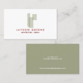 Visitenkarte für die mittelalterliche Box-Logos (T (Vorne/Hinten)