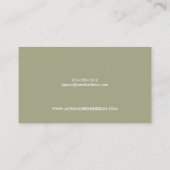 Visitenkarte für die mittelalterliche Box-Logos (T (Rückseite)