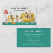 Visitenkarte für die Pflege von Haustieren (Vorne/Hinten)