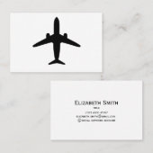 Visitenkarte für die Silhouette von Schwarzen Luft (Vorne/Hinten)