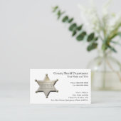 Visitenkarte für die Strafverfolgung (Stehend Vorderseite)