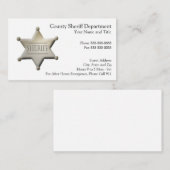 Visitenkarte für die Strafverfolgung (Vorne/Hinten)